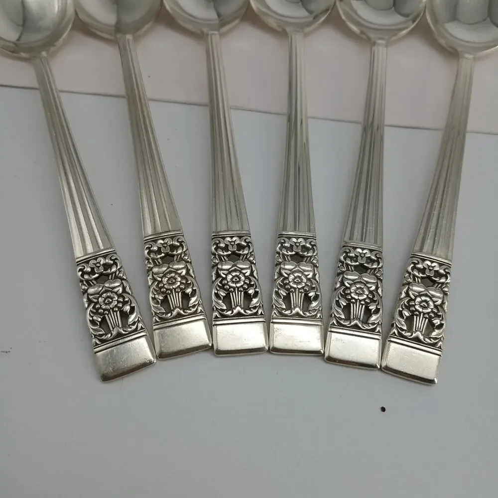 8X Tbsp Oneida CORONATION Silverplate Table Spoons Flatware